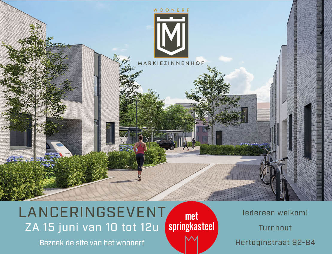 woonerf, lanceringsevent, Turnhout, nieuwbouw, huis kopen, 