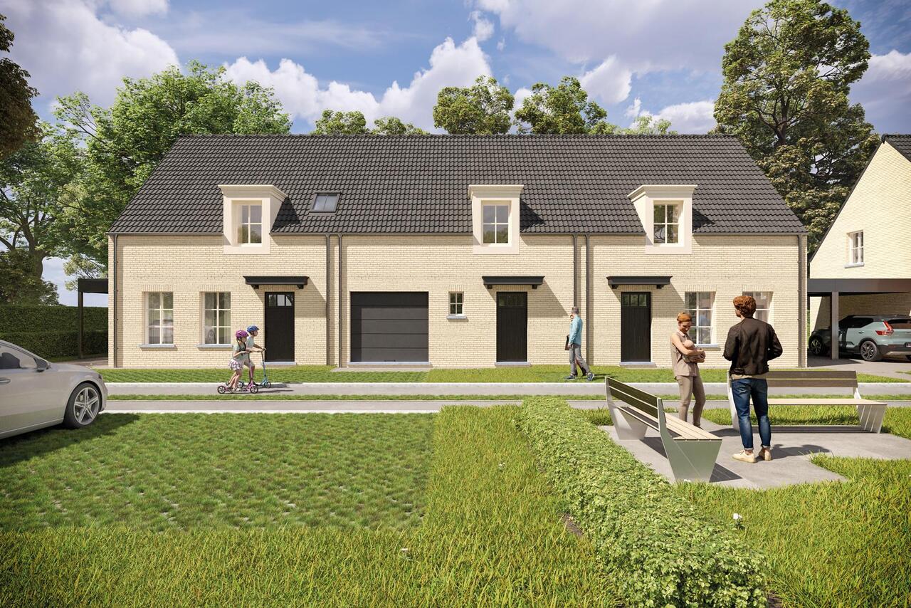 Nieuwbouwproject Vindeling Wechelderzande, inpandige garage, carport
