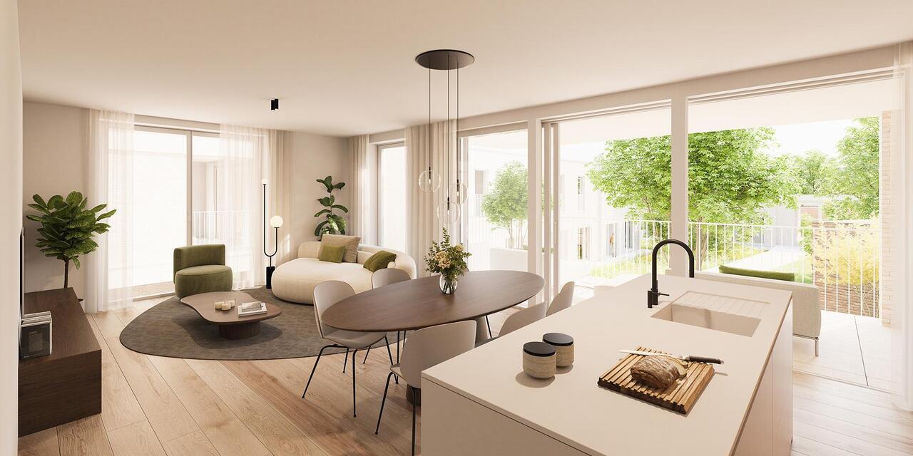 Nieuwbouwproject Driesch, Turnhout, Korte-Gasthuisstraat, interieur appartementen