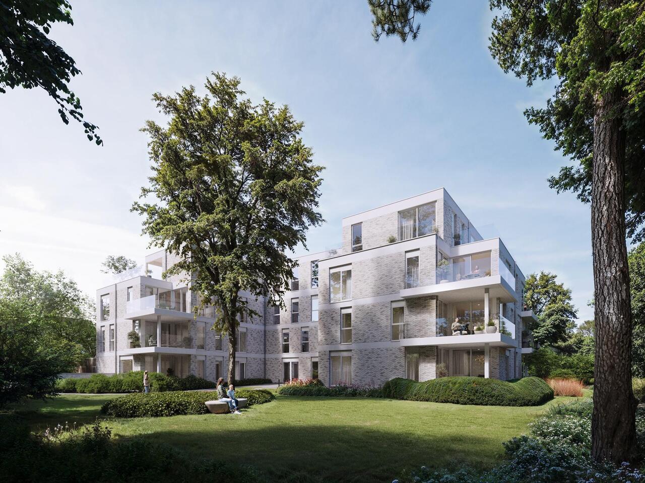 voorgevel appartement Groene Poort Beerse, park