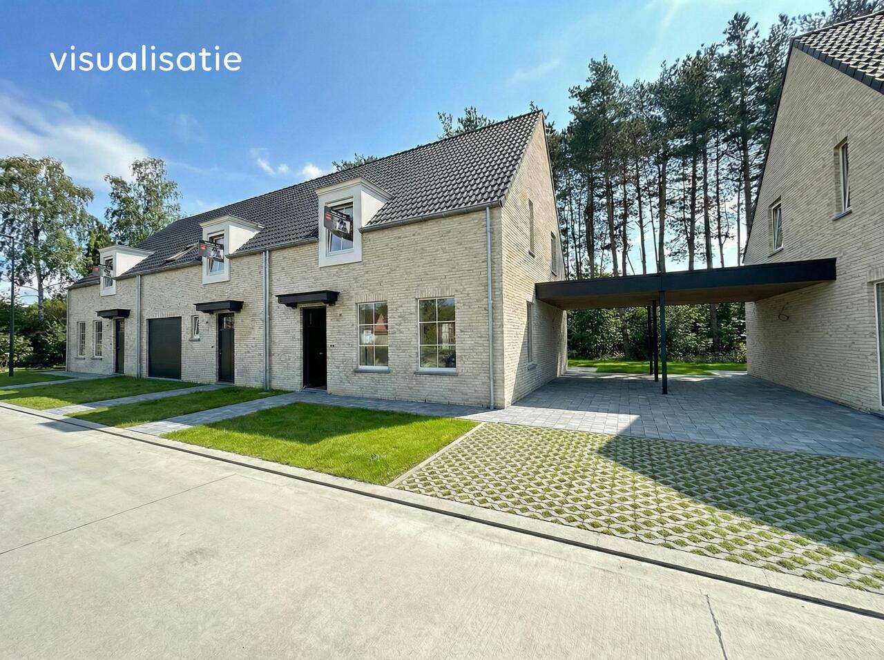 Nieuwbouwproject Vindeling Wechelderzande, inpandige garage, carport