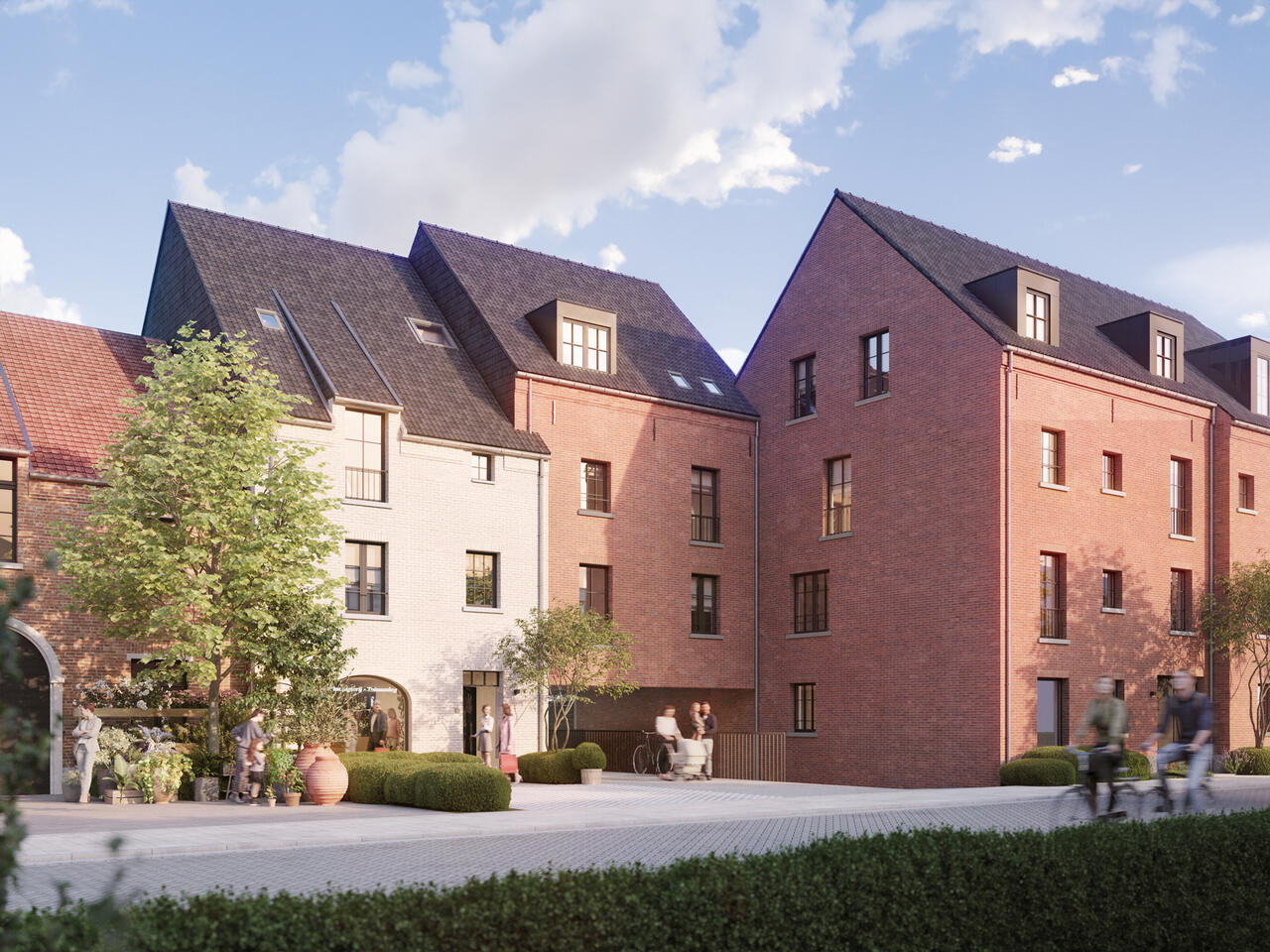 Vooraanzicht Jamalie Nieuwbouwproject in Olen in de Stationsstraat