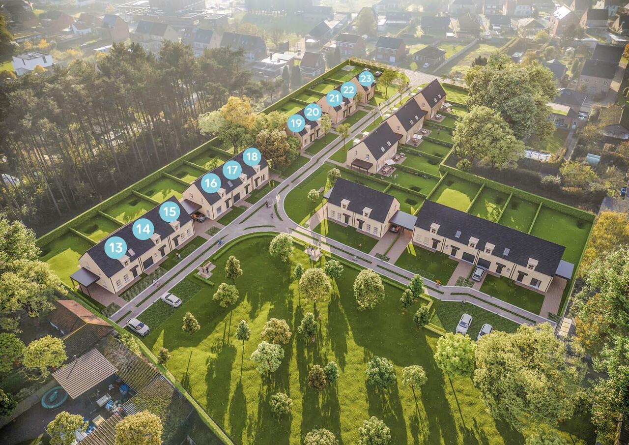 Project Vindeling Wechelderzande, bovenaanzicht