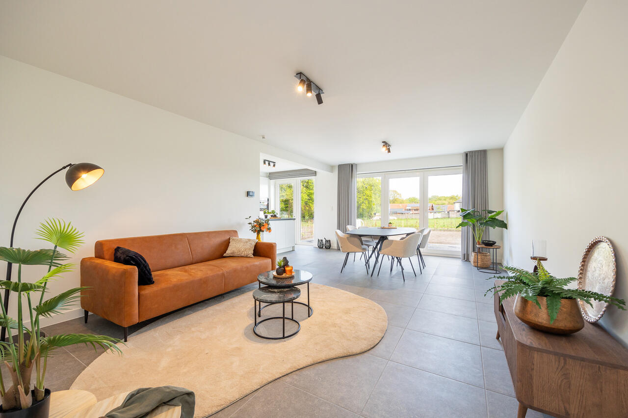 Nieuwbouwproject Torenerf Beerse , modelwoning leefruimte