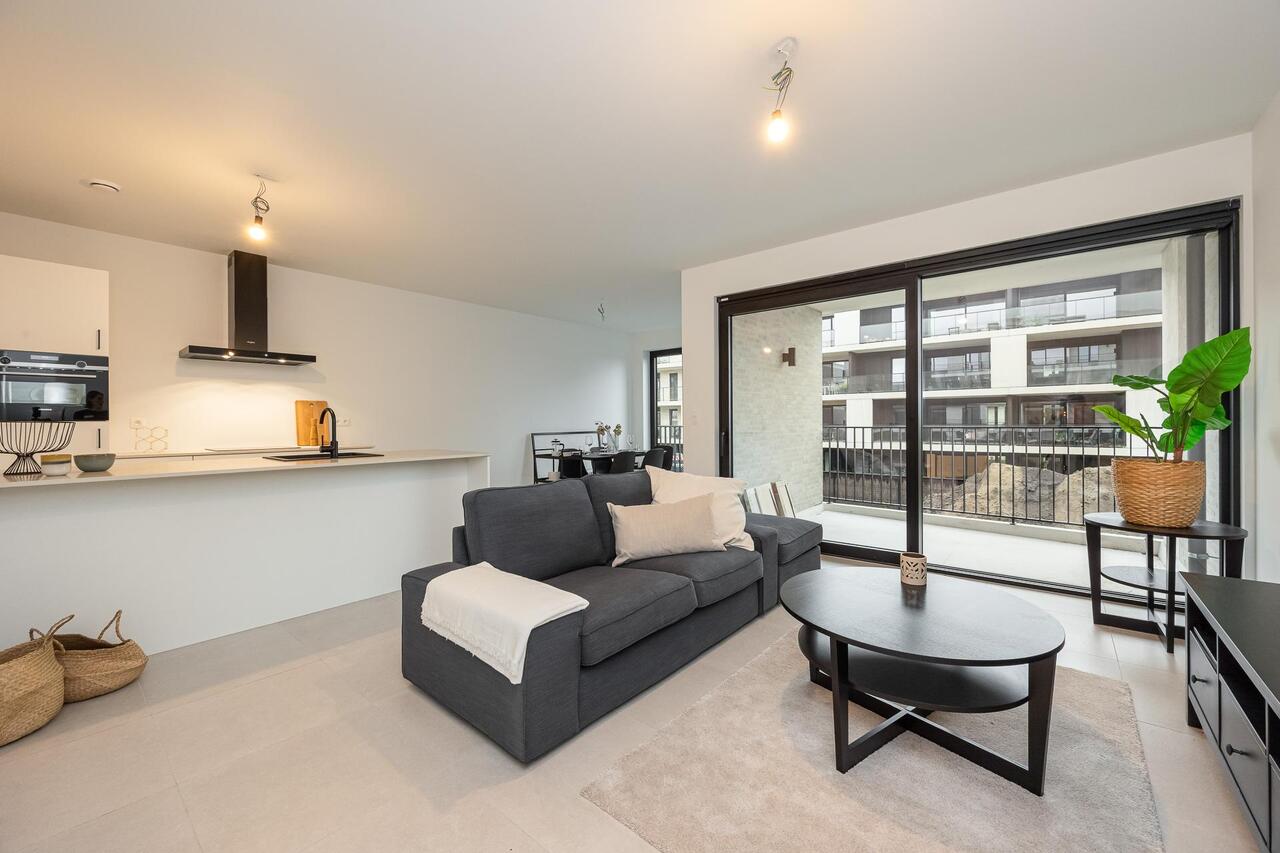 Interieur van nieuwbouwappartement in nieuwbouwproject Neerhof in de Neerstraat in Oud-Turnhout