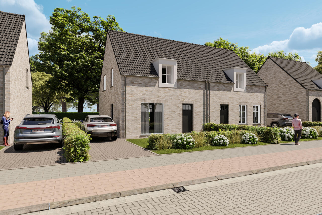 Vooraanzicht Leyhof nieuwbouwproject in Lichtaart op de Tielensteenweg