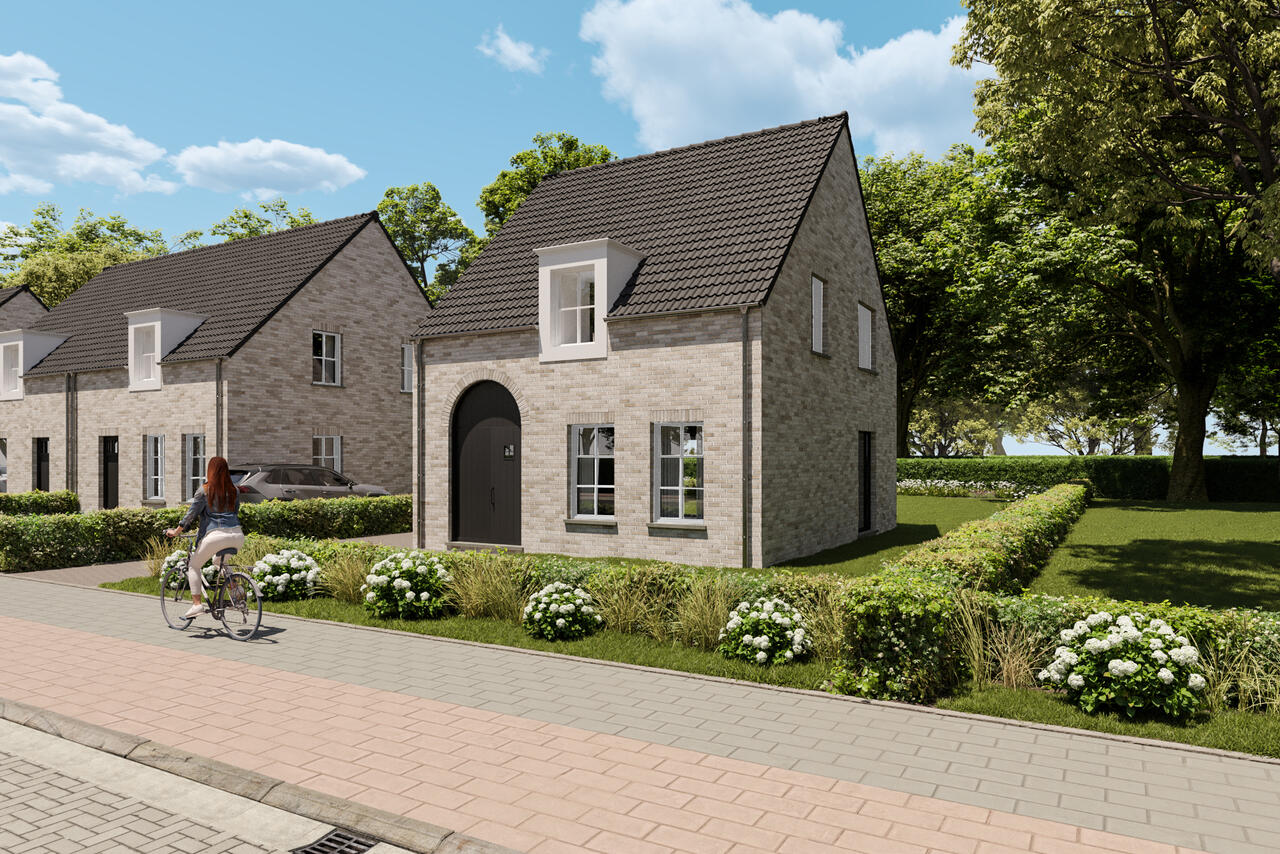 Vooraanzicht Leyhof nieuwbouwproject in Lichtaart op de Tielensteenweg