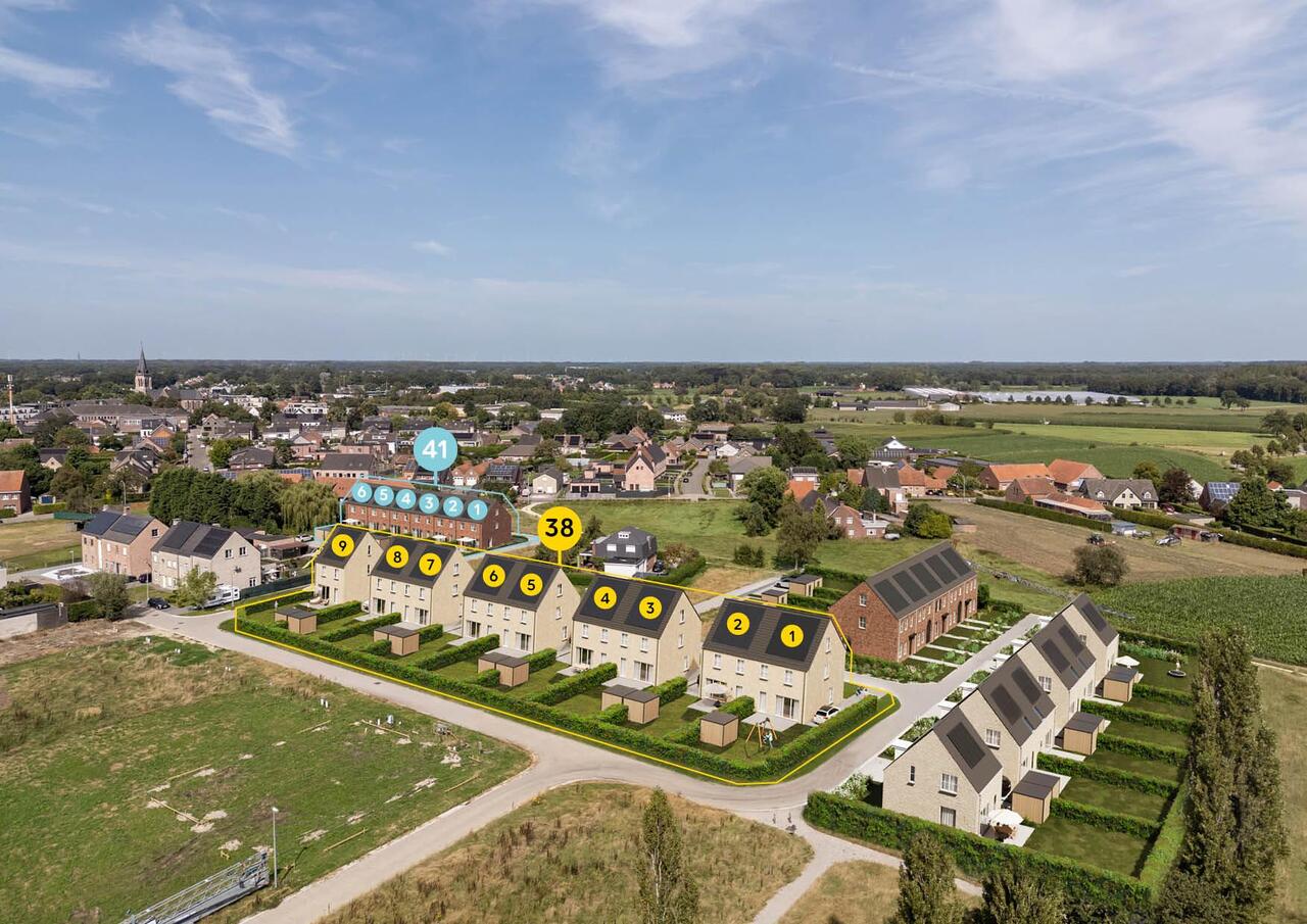 Nieuwbouwproject Blauwe Dries, Haverdries luchtfoto