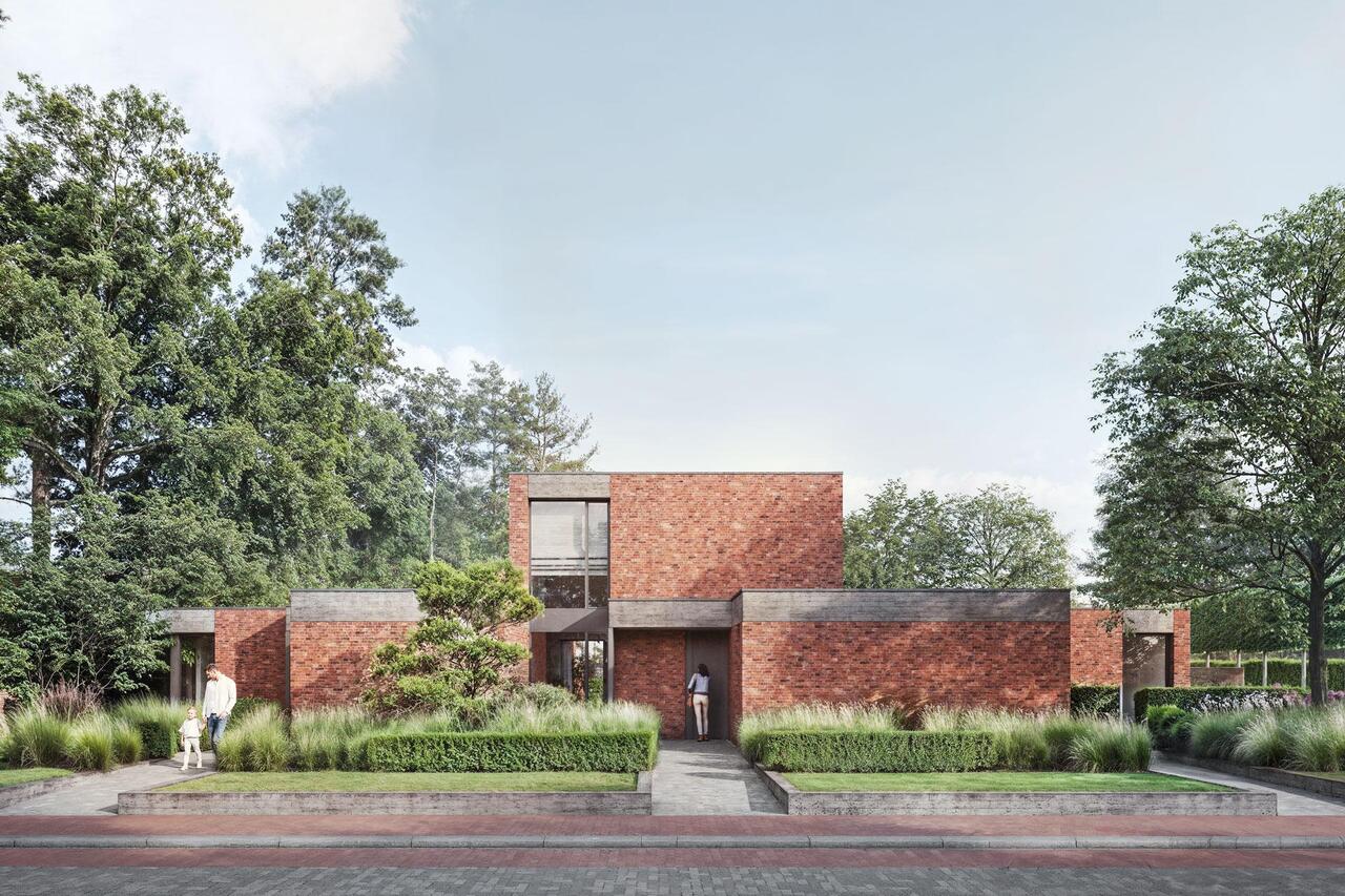 Nieuwbouwproject Molenakker, Molenpad Vosselaar voorgevel woningen