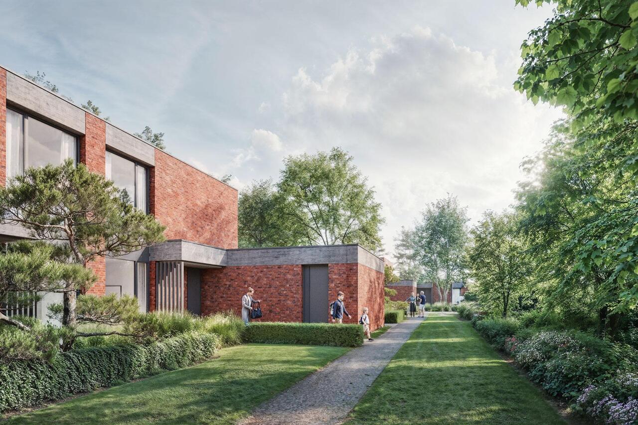 Nieuwbouwproject Molenakker, Molenpad Vosselaar zijaanzicht woningen